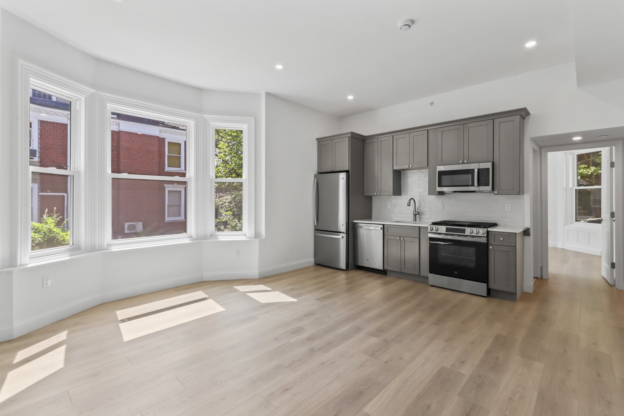 Kitchen from living area