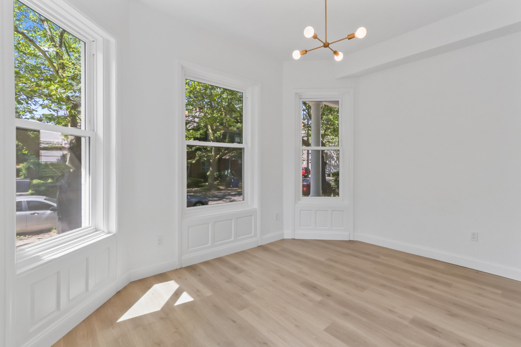 Primary bedroom with fireplace