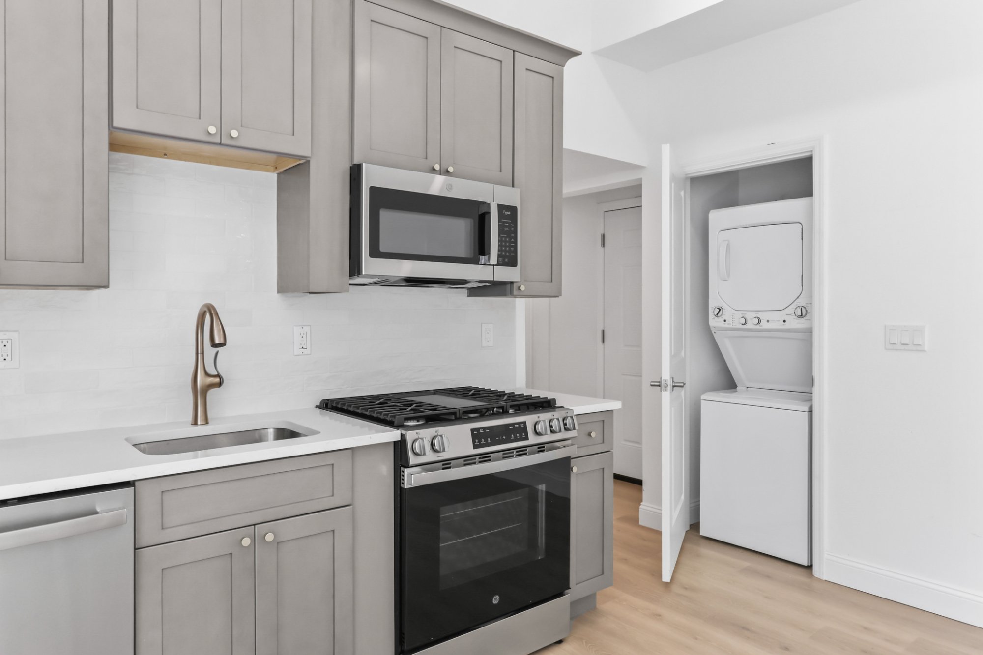 Bathroom vanity and subway tile