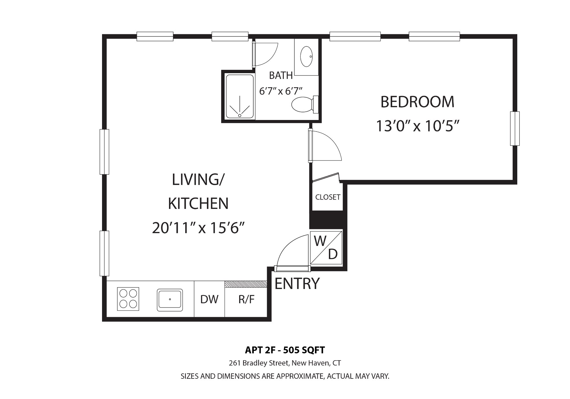 Bedroom with single window