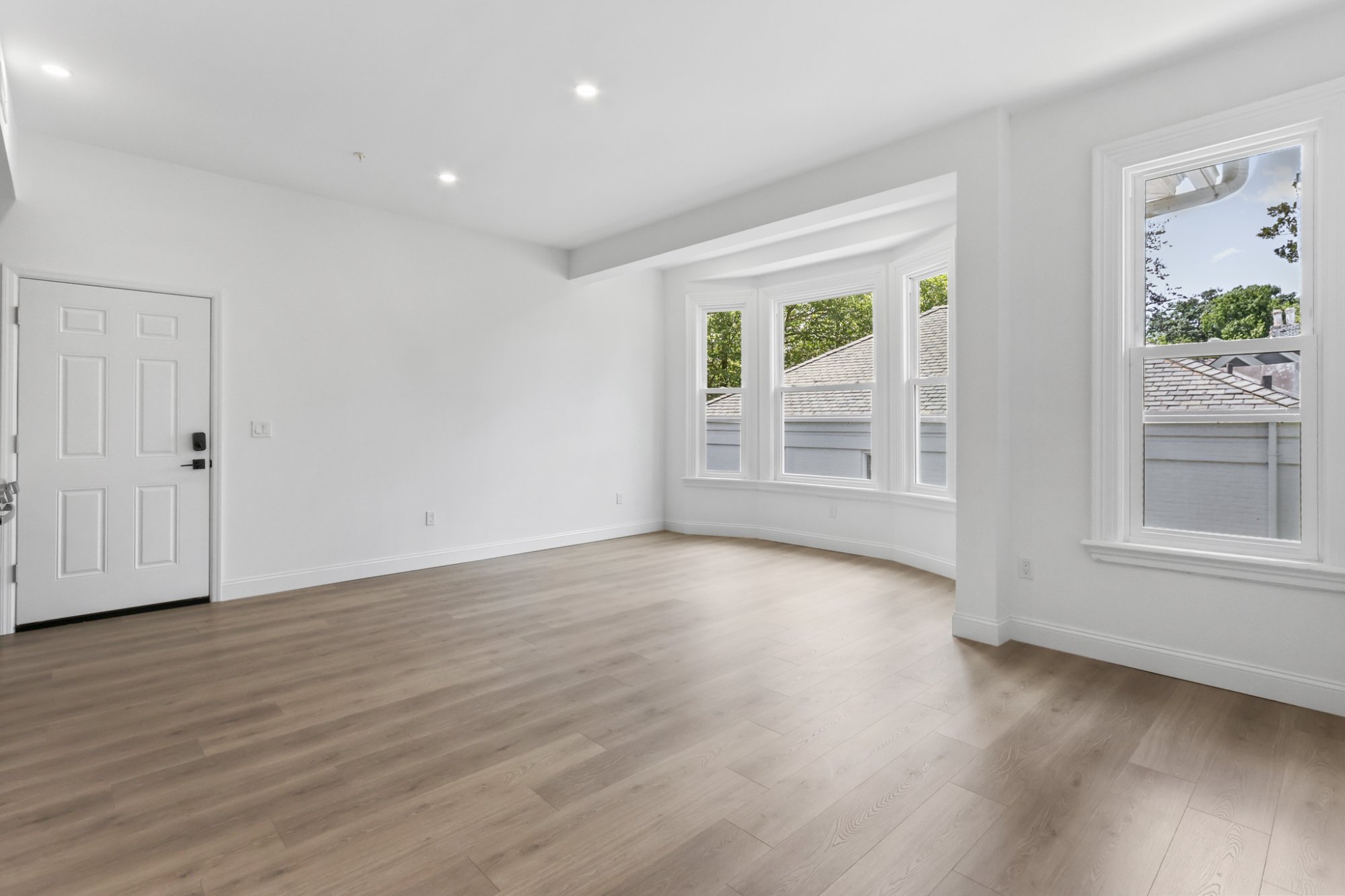 Bright bedroom two windows